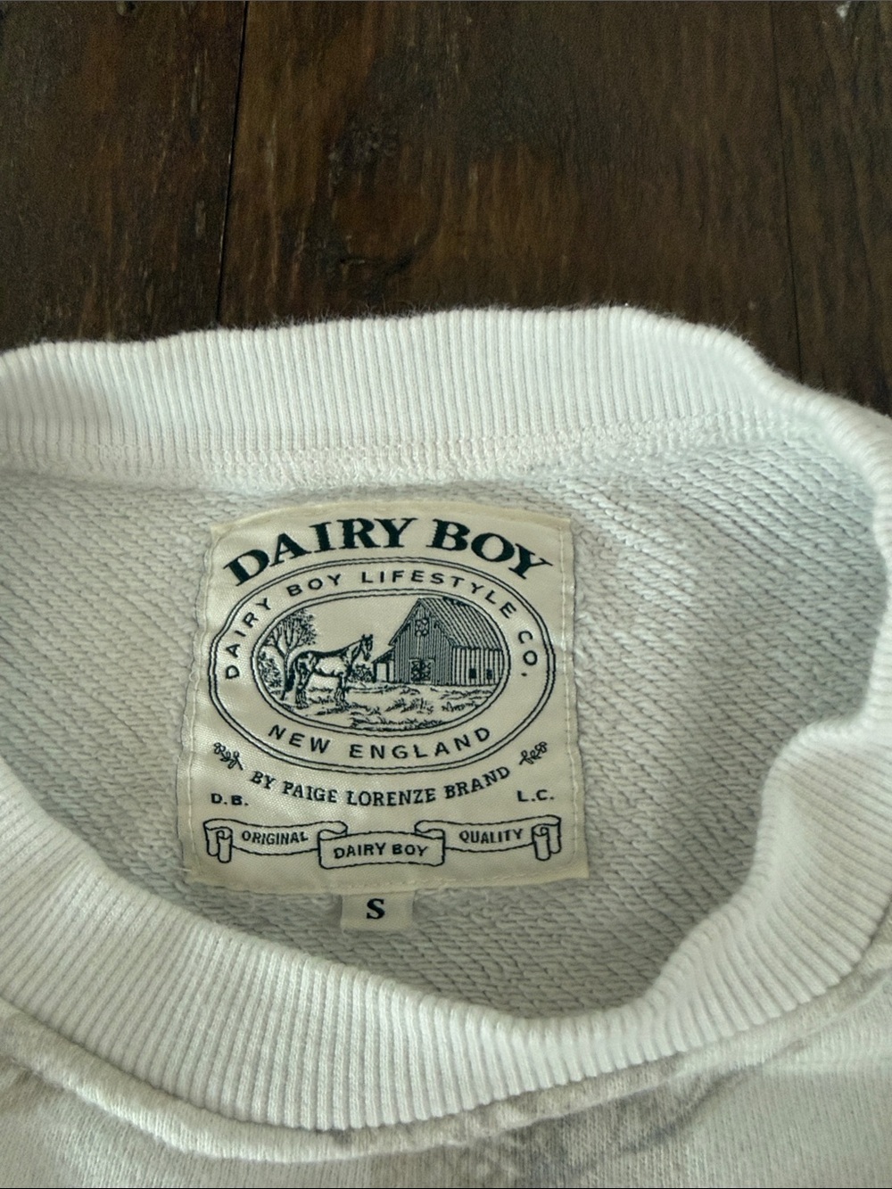 Dairy Boy Printed Crewneck Sweatshirt - White - Picture 2 of 10
